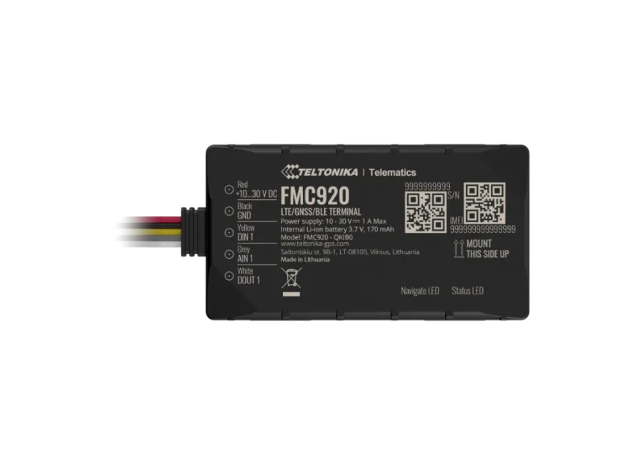 Teltonika FMC920-E Tracker GPS auto 4G LTE – Poziționare precisă și oprire de la distanță